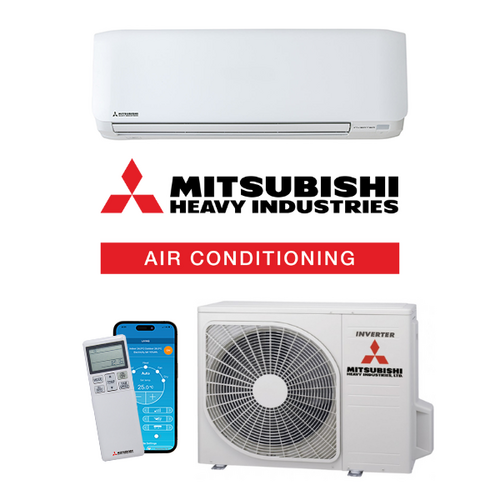 2.5kW Avanti WF1 Range Mitsubishi Heavy Industries Reverse Cycle Split System Air Conditioner