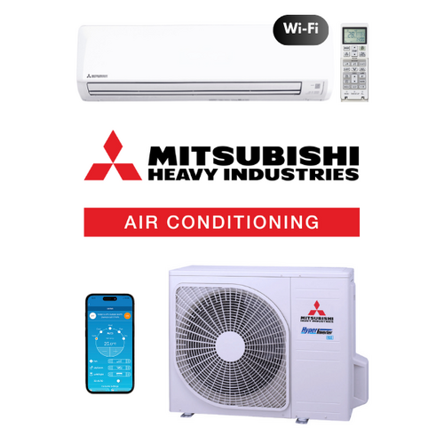 6.3kW Bronte WF1 Range Mitsubishi Heavy Industries Reverse Cycle Split System Air Conditioner