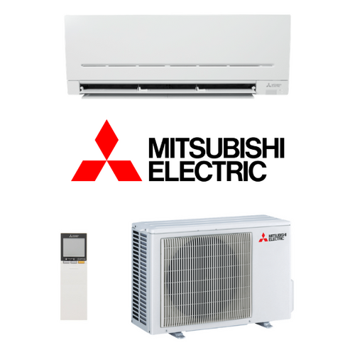 2.5kW MSZ - AP SYSTEM Mitsubishi Electric Reverse Cycle Split System Air Conditioner