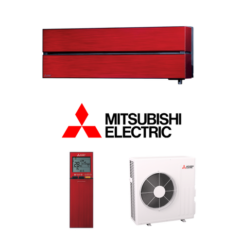 6.1kW Red LN WiFi Mitsubishi Electric Reverse Cycle Split System Air Conditioner