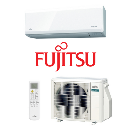 2.5kW Comfort Series Fujitsu Reverse Cycle Split System Air Conditioner