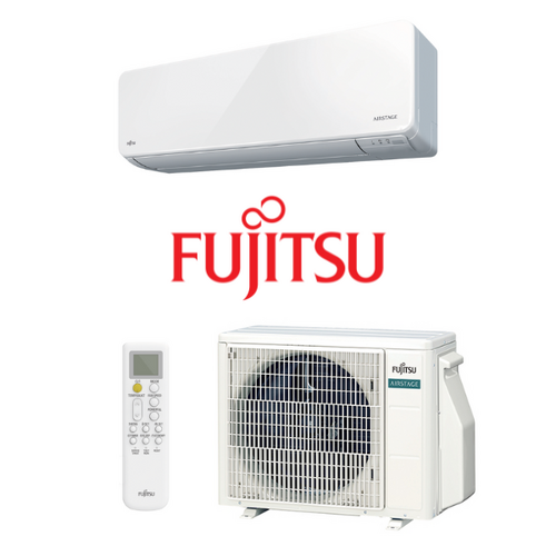 3.4kW Comfort Series Fujitsu Reverse Cycle Split System Air Conditioner